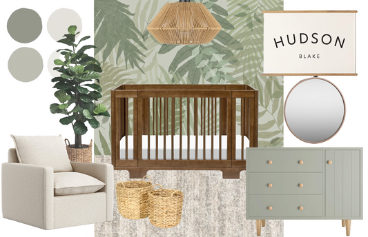Serene Sage Green Nursery: Nature-Inspired Delight for Your Little One